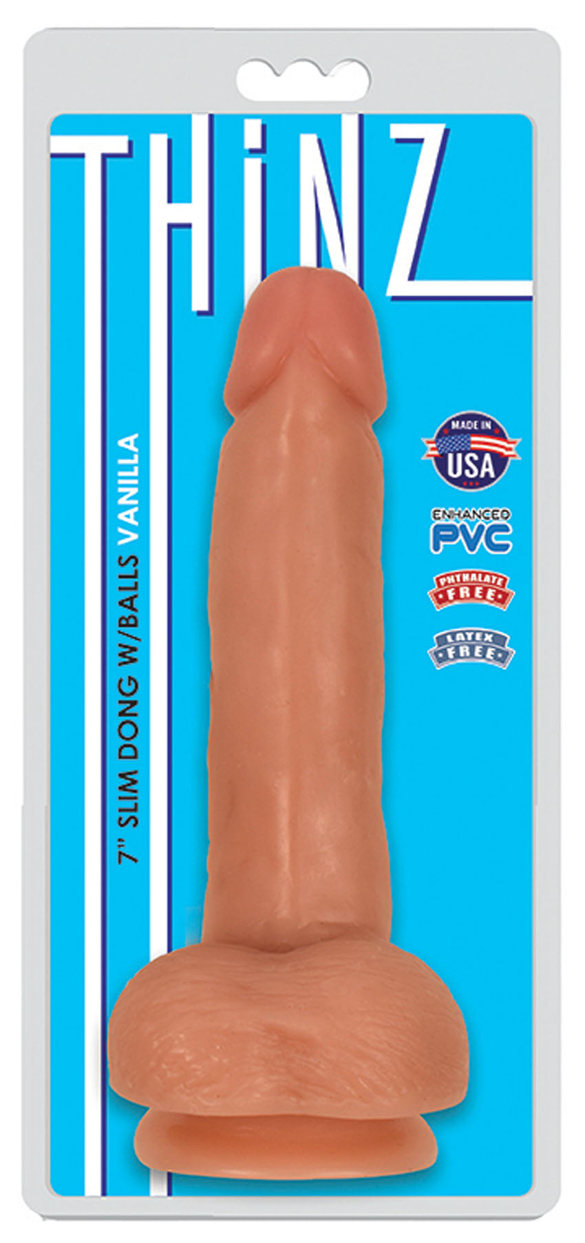 7 Inch Slim Dong With Balls - Vanilla CN-12-0513-10