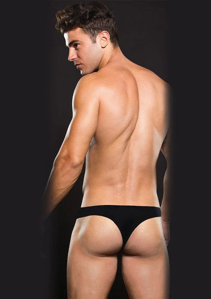 Envy Microfiber Thong - Large/xlarge - Black EV-BLE080BKLXL