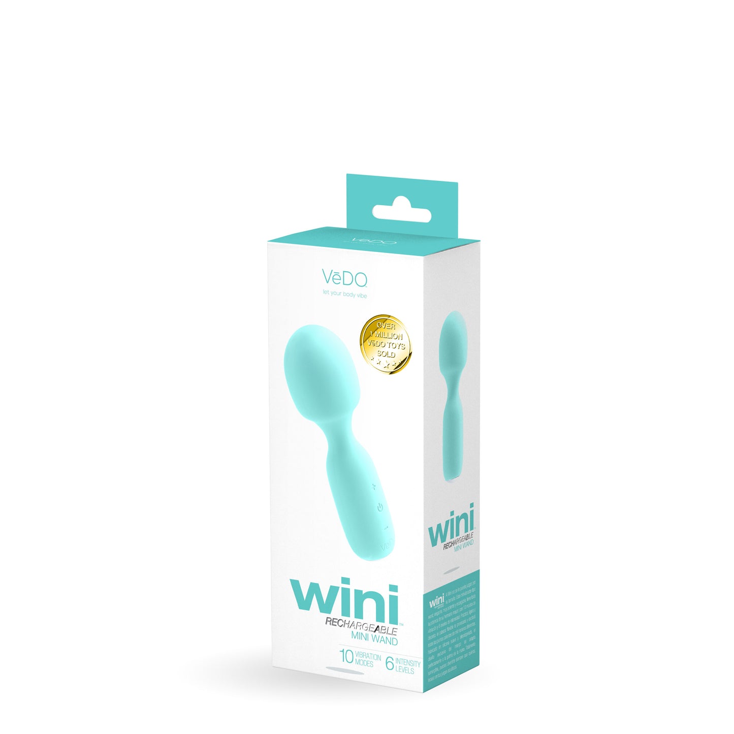 Wini Rechargeable Mini Wand - Turquoise VI-W0201