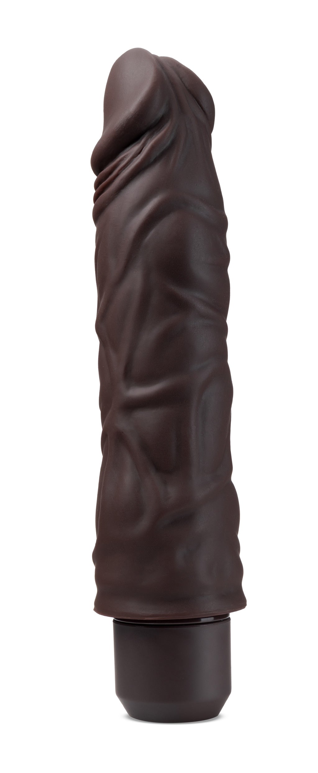 Dr. Skin Silicone - Dr. David - 8 Inch Vibrating  Dildo - Brown BL-12356