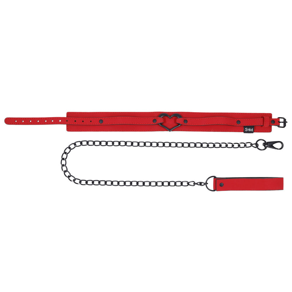 Amor Collar and Leash - Red SS09954