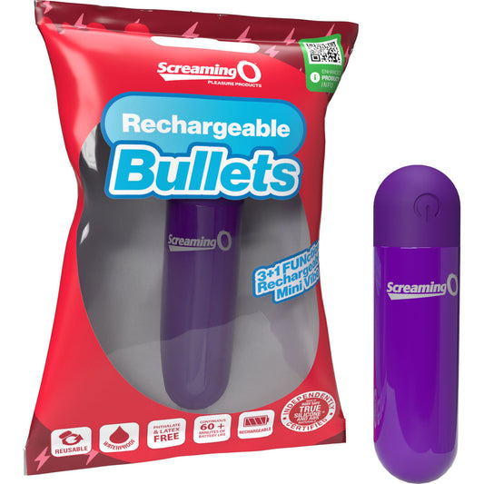 Screaming O Rechargeable Bullets - Purple SO-ARBA-PU