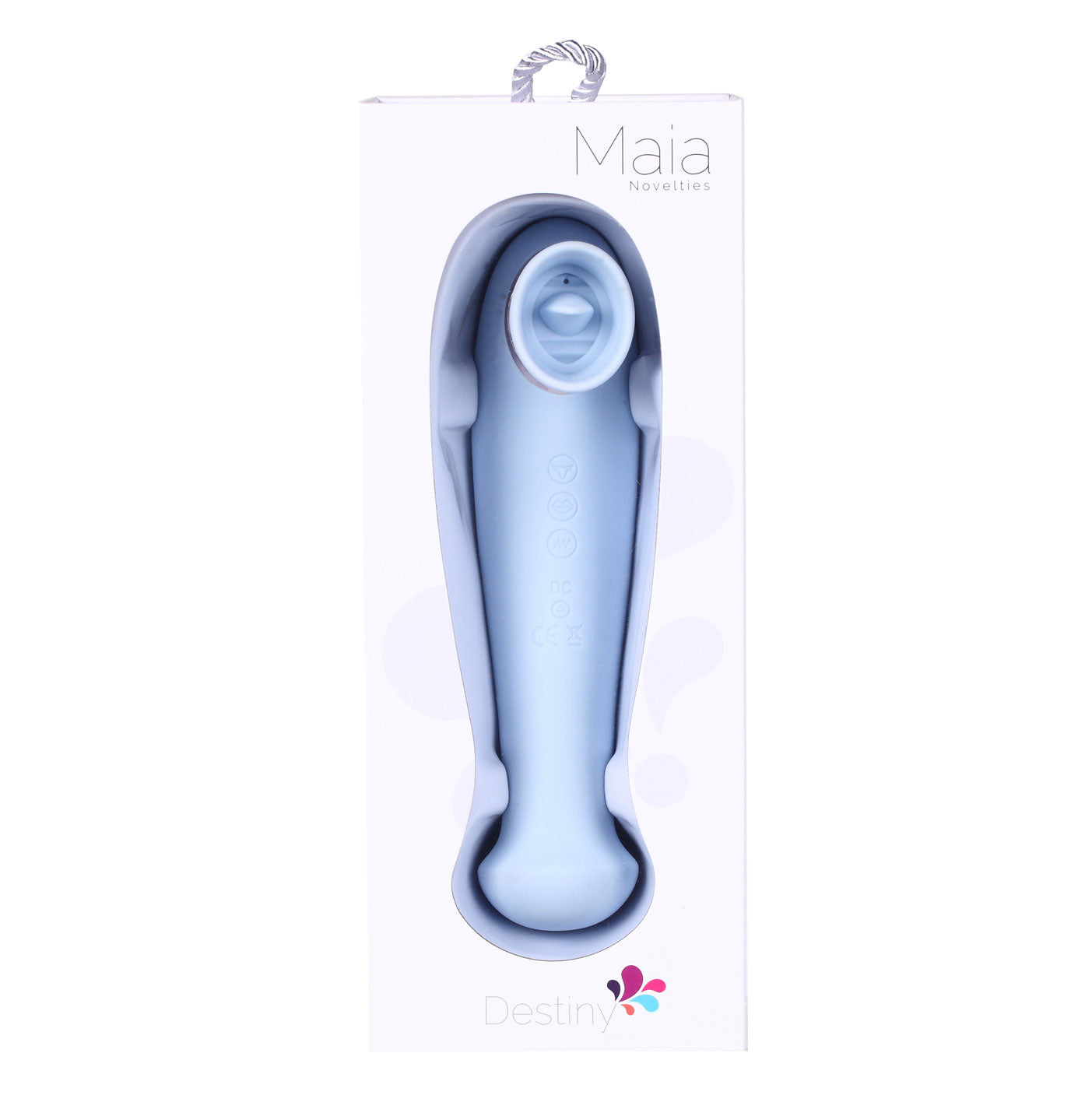 Destiny 15-Function Rechargeable Vibrating -  Suction Wand - Blue MTMA2006-B3