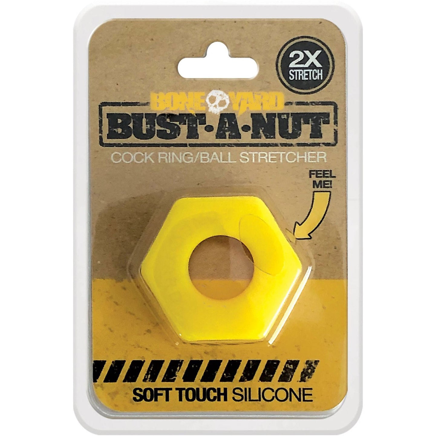 Bust a Nut Cock Ring - Yellow BY-0354