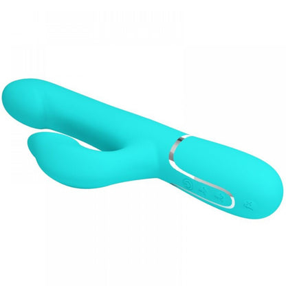 Falin Rabbit Vibrator Pearls - Turquoise BW-500012-1