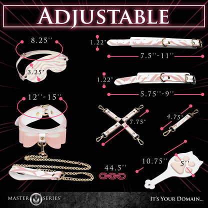 Pink Kitty Bondage Set - White/pink MS-AH301