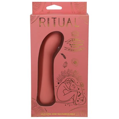 Ritual - Zen - Rechargeable Silicone G-Spot Vibe - Coral DJ7000-03-BX