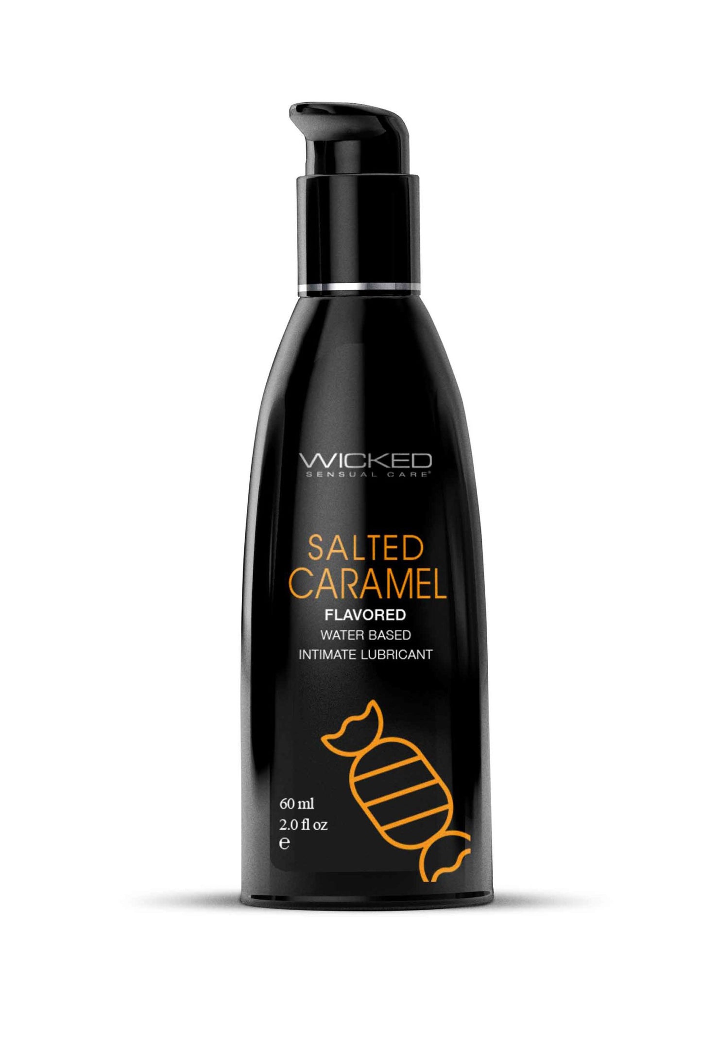 Aqua Salted Caramel Flavored Water Based Intimate  Lubricant - 2 Fl. Oz. WS-90322