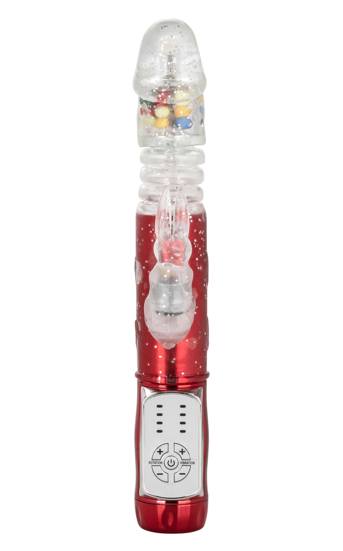 Naughty Bits Cumball Machine Thrusting Jack  Rabbit Vibrator - Red SE4410253