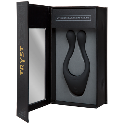 Tryst Multi Erogenous Zone Silicone Massager - Black DJ0990-05-BX