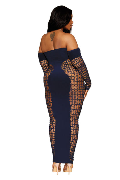 Bodystocking Gown - Queen Size - Denim DG-0486XDENQ