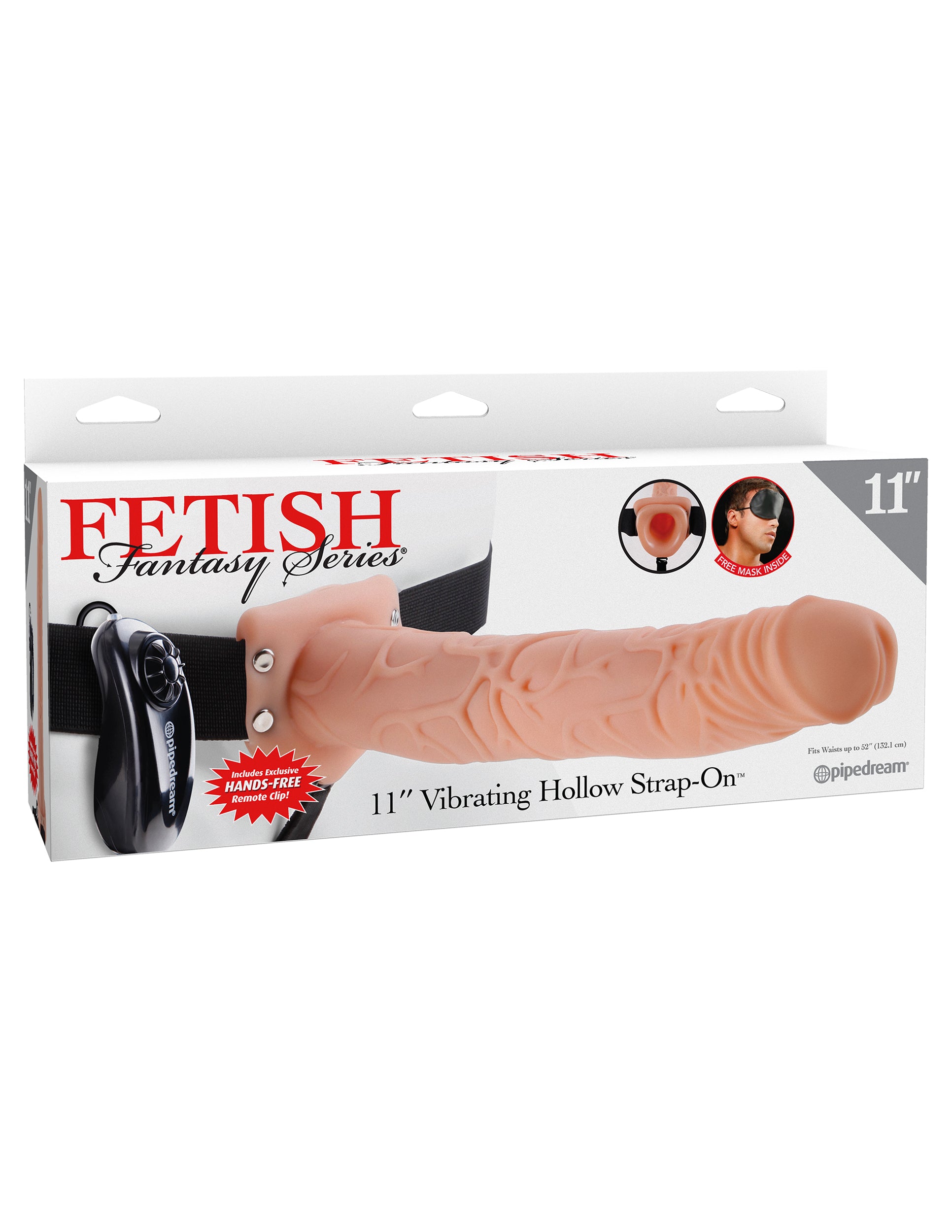 Fetish Fantasy Series 11-Inch Vibrating  Hollow Strap-on - Flesh PD3378-21