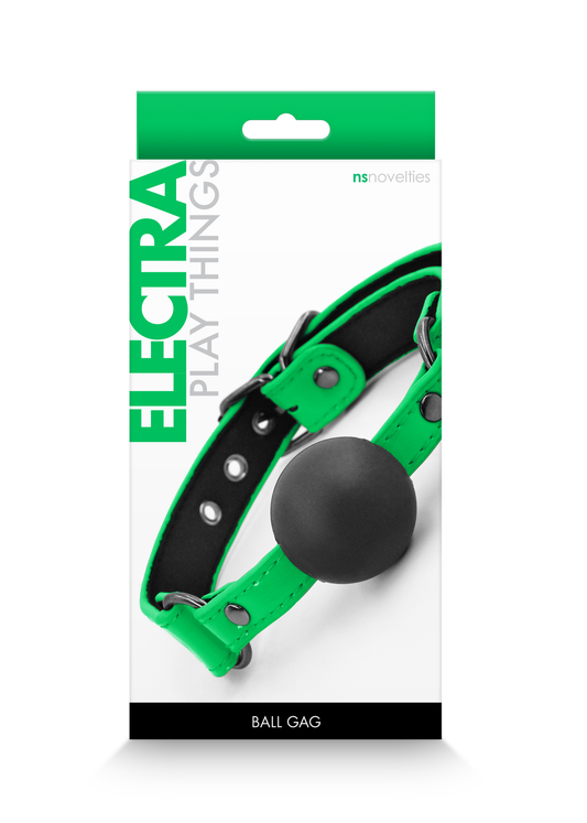 Electra Play Things - Ball Gag - Green NSN-1310-68