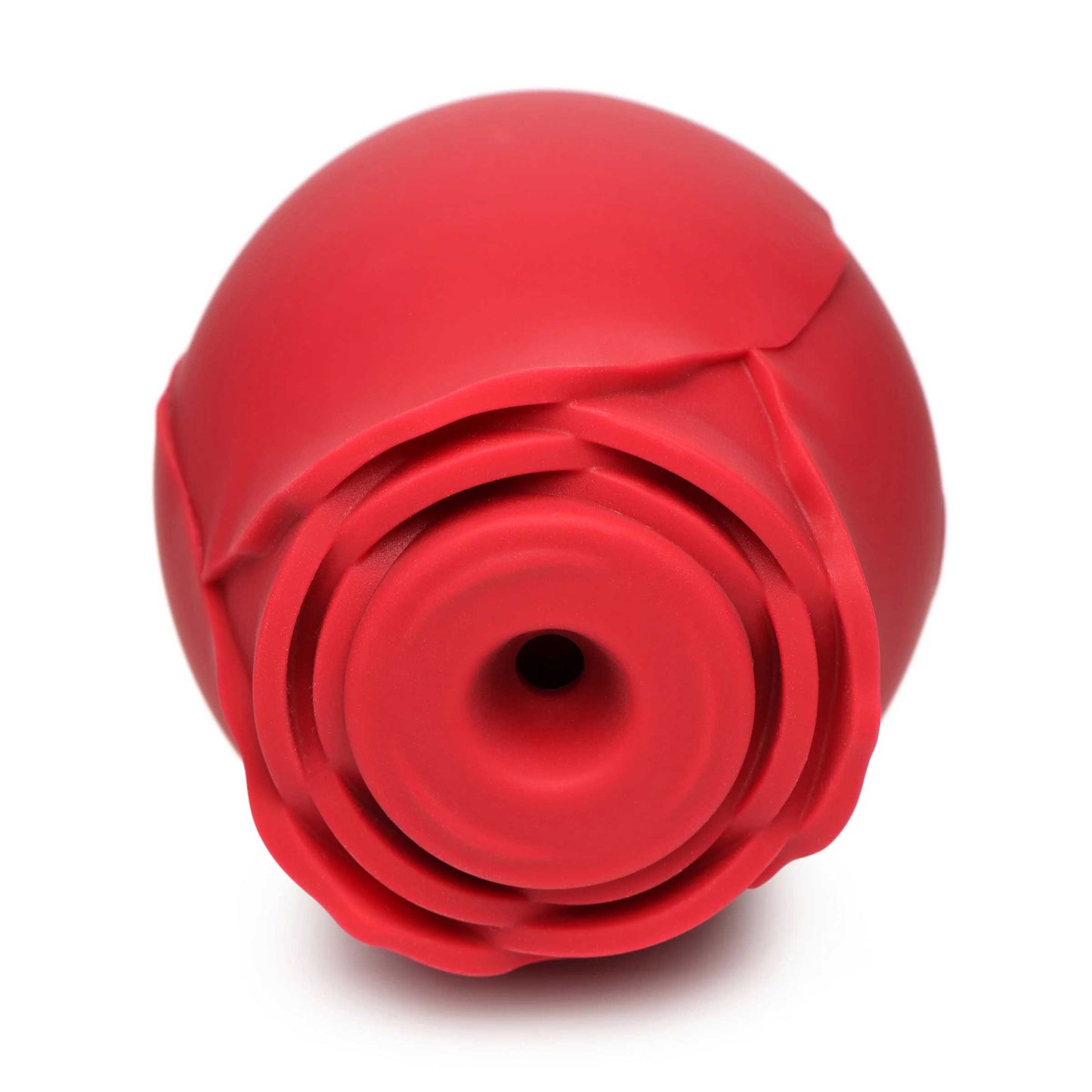 Mystic Rose Sucking and Vibrating Silicone Rose -  Red INM-AH105