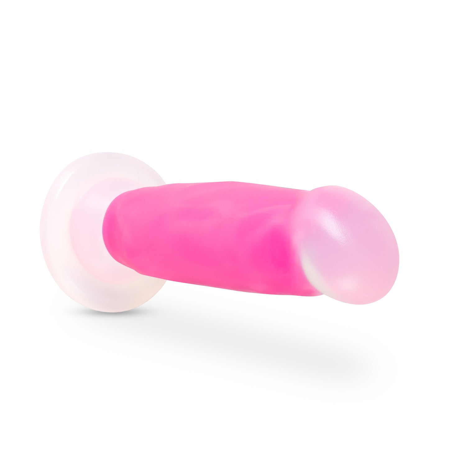 Neo Elite Glow in the Dark - Marquee - 8 Inch  Silicone Dual Density Dildo  - Neon Pink BL-88200