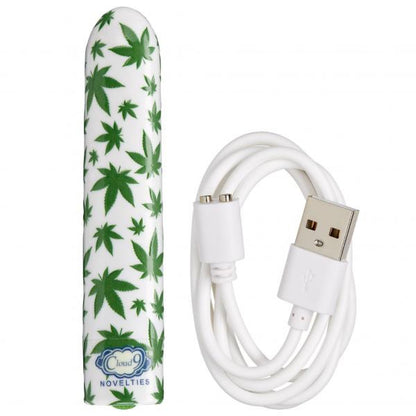 420 Slim Cannabis Leaf Vibe -  White/green WTC600