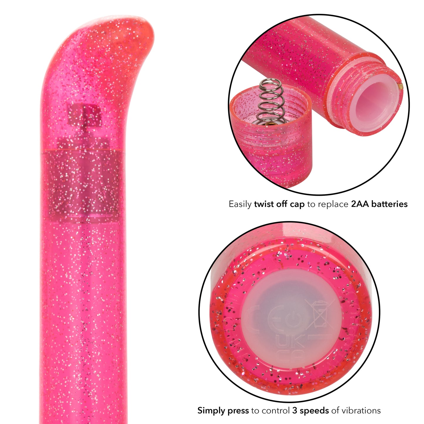 Sparkle Slim G-Vibe - Pink SE0567252