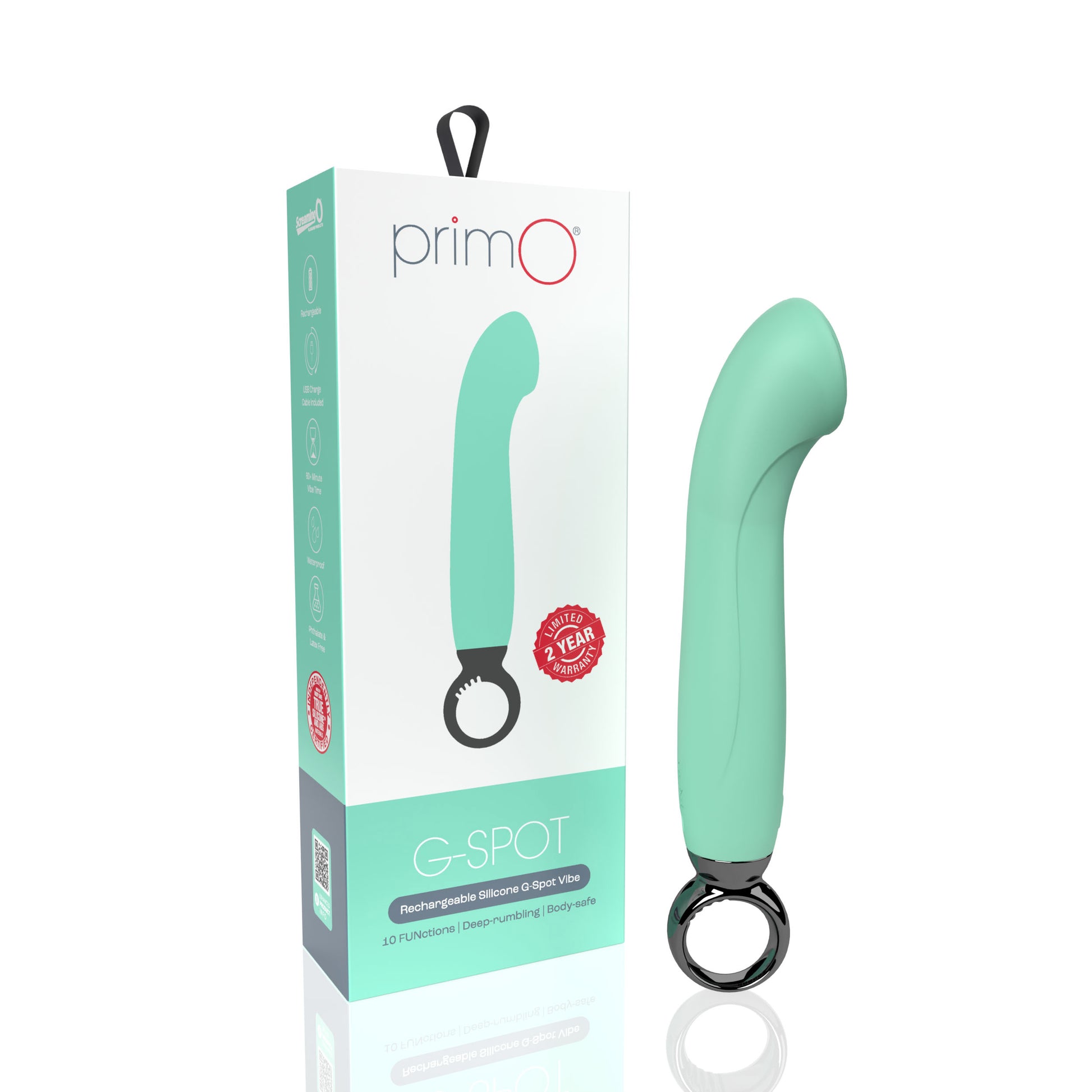 Primo G-Spot Rechargeable Vibrator - Kiwi AP3-KW