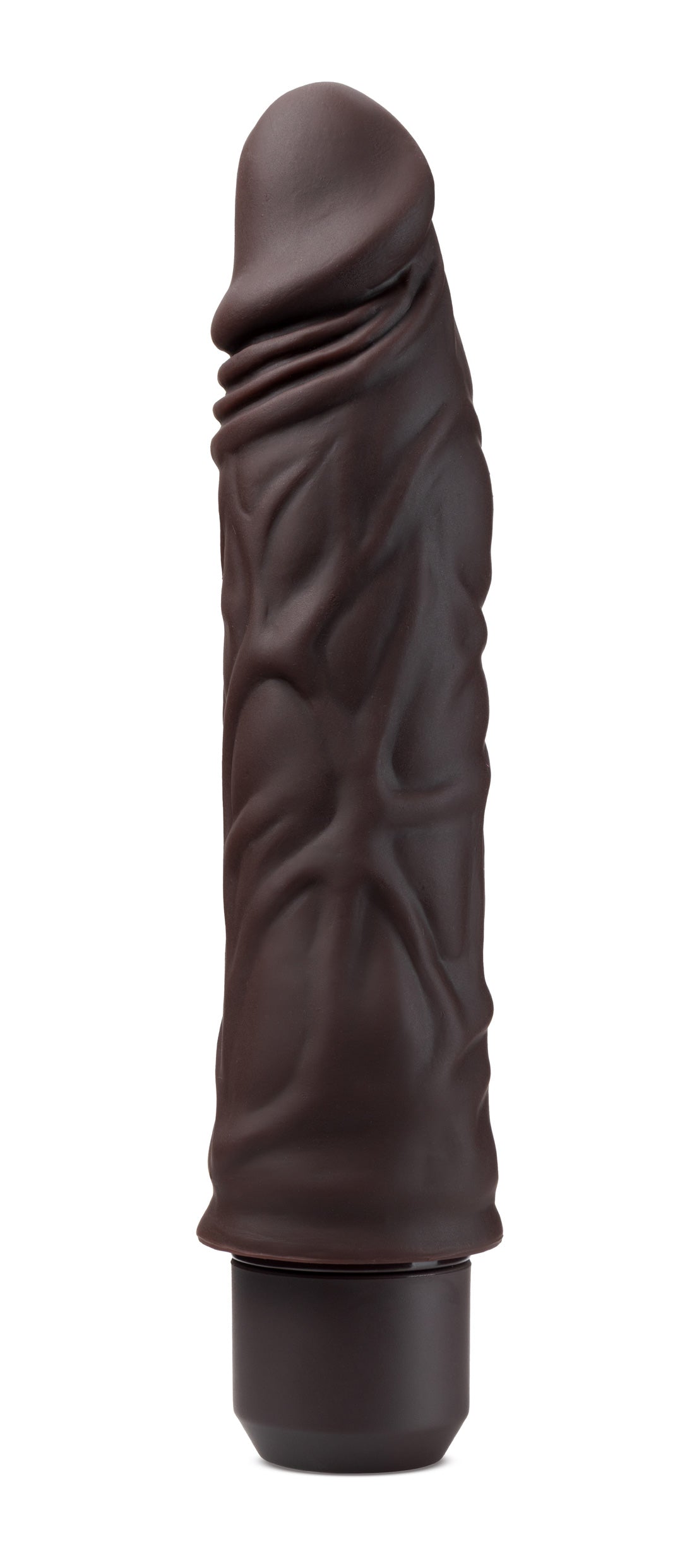 Dr. Skin Silicone - Dr. David - 8 Inch Vibrating  Dildo - Brown BL-12356