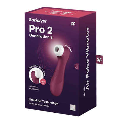 Satisfyer Pro 2 Generation 3 Liquid Air Technology - Red Wine SAT-J2018-U2-9A-1