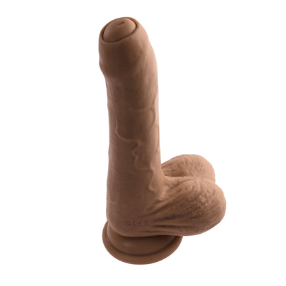 Peek a Boo Vibrating Dildo - Dark EN-RD-2789-2