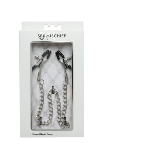 Sex and Mischief Chained Nipple Clamps SS100-89