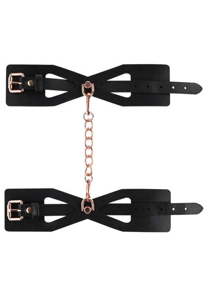 Brat Handcuffs - Black / Rose Gold SS09840