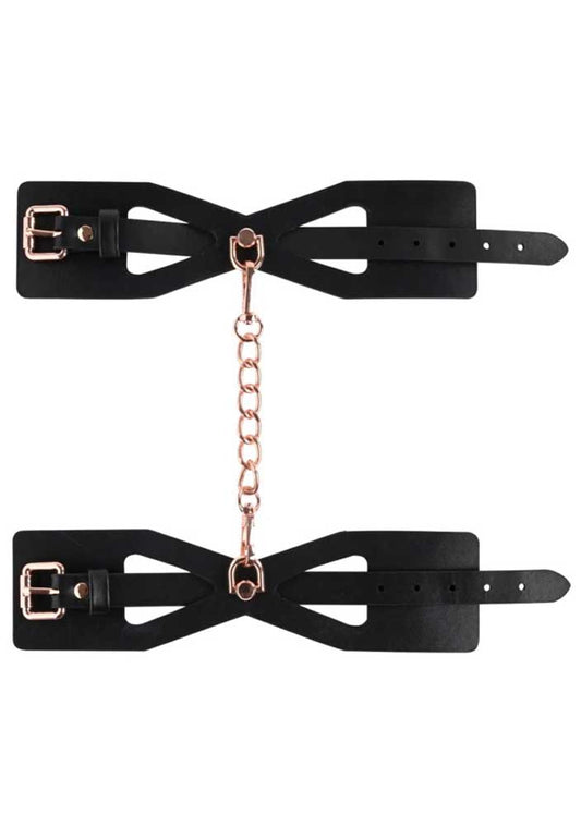 Brat Handcuffs - Black / Rose Gold SS09840