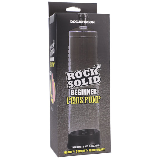 Rock Solid - Beginner Penis Pump - Black/clear DJ3705-02-BX