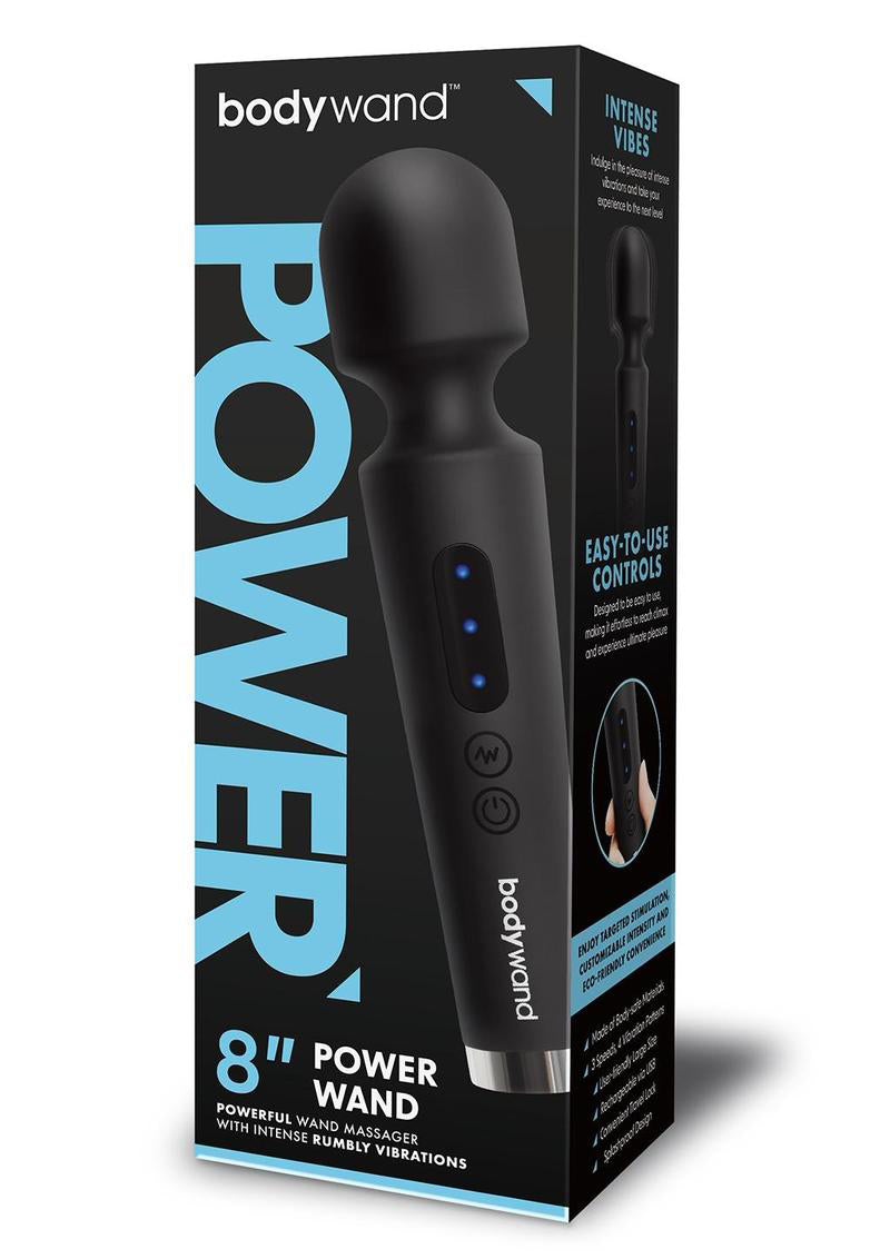 Bodywand 8 Inch Power Wand - Black X-BW179