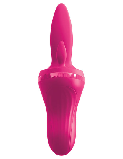 Threesome Holey Trinity Triple Tongue Vibrator -  Pink PD4959-12