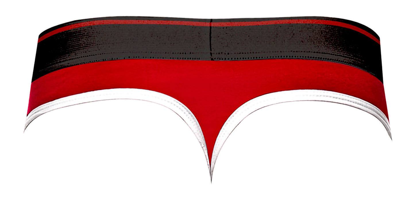 Retro Sport Panel Thong - L/ XL  - Red/ Black MP-414265BRLX