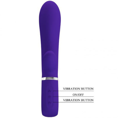 Thomas Super Soft Silicone Rabbit Vibrator -  Purple BI-014621-3