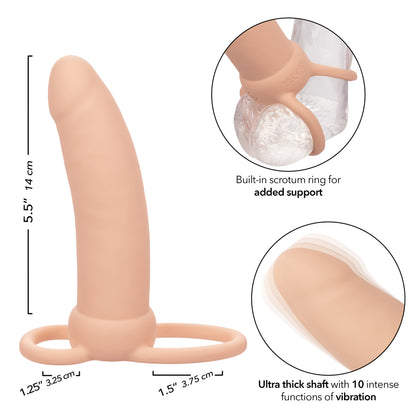 Performance Maxx Rechargeable Thick Dual  Penetrator - Ivory SE1634003