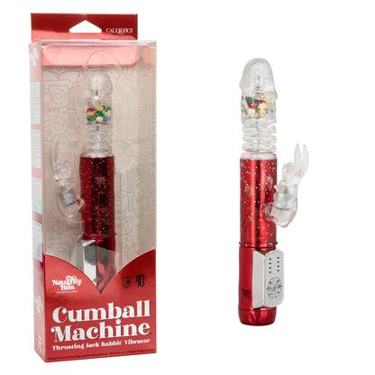 Naughty Bits Cumball Machine Thrusting Jack  Rabbit Vibrator - Red SE4410253