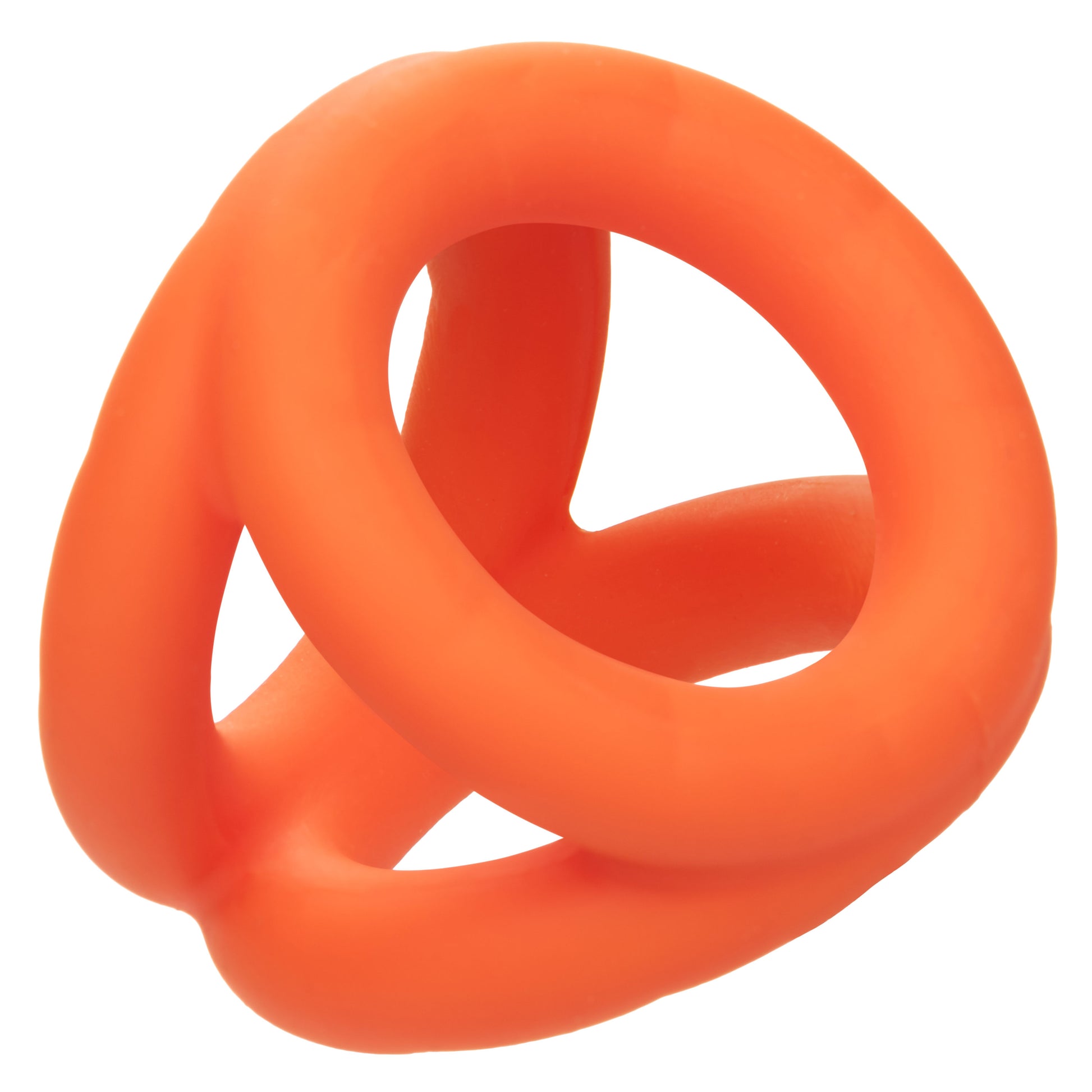 Alpha Liquid Silicone Tri-Ring - Orange  Orange SE1492362