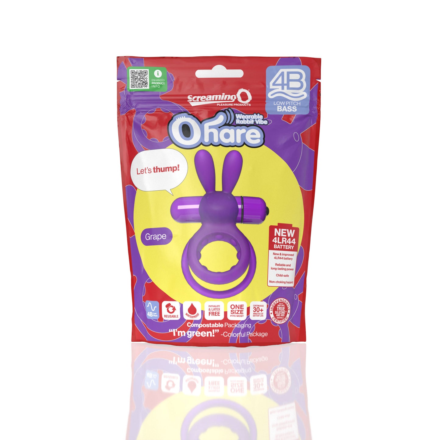 Screaming O 4b - Ohare Wearable Rabbit Vibe -  Grape SO-4BHAR-GP