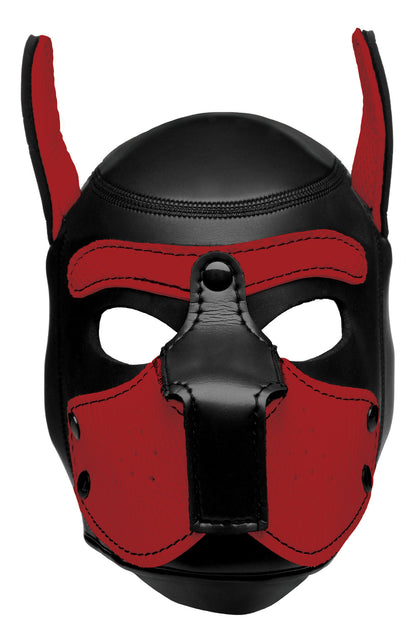 Spike Neoprene Puppy Hood - Red MS-AG292-RED