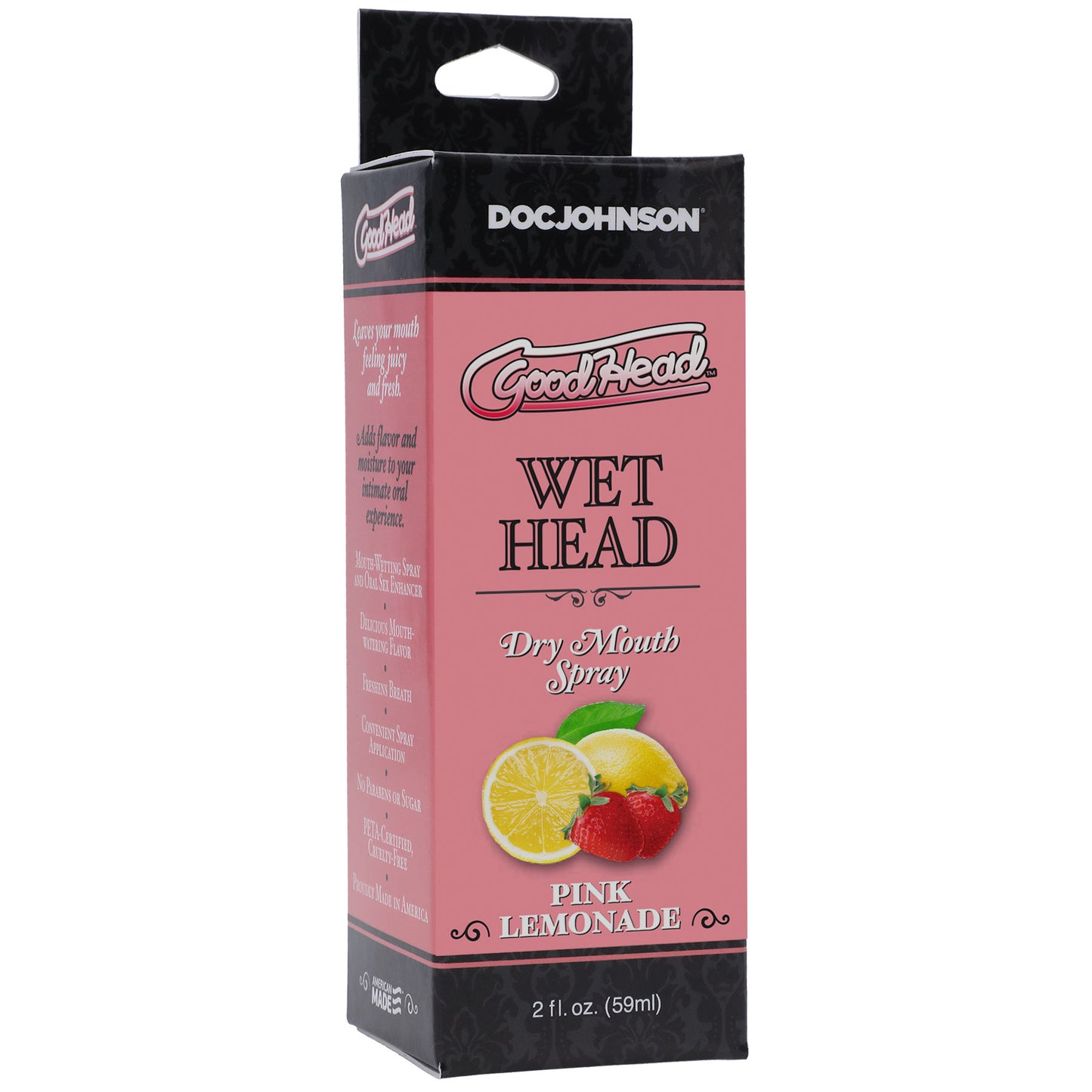 Goodhead - Wet Head - Dry Mouth Spray - Pink  Lemonade - 2 Fl. Oz. (59ml) DJ1361-20-BX