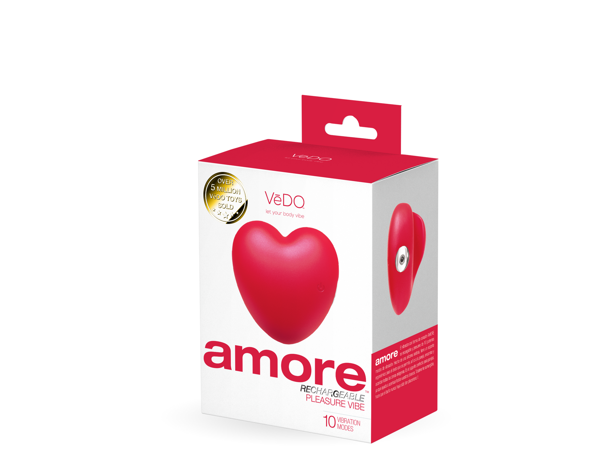 Amore Rechargeable Pleasure Vibe - Red VI-H0117