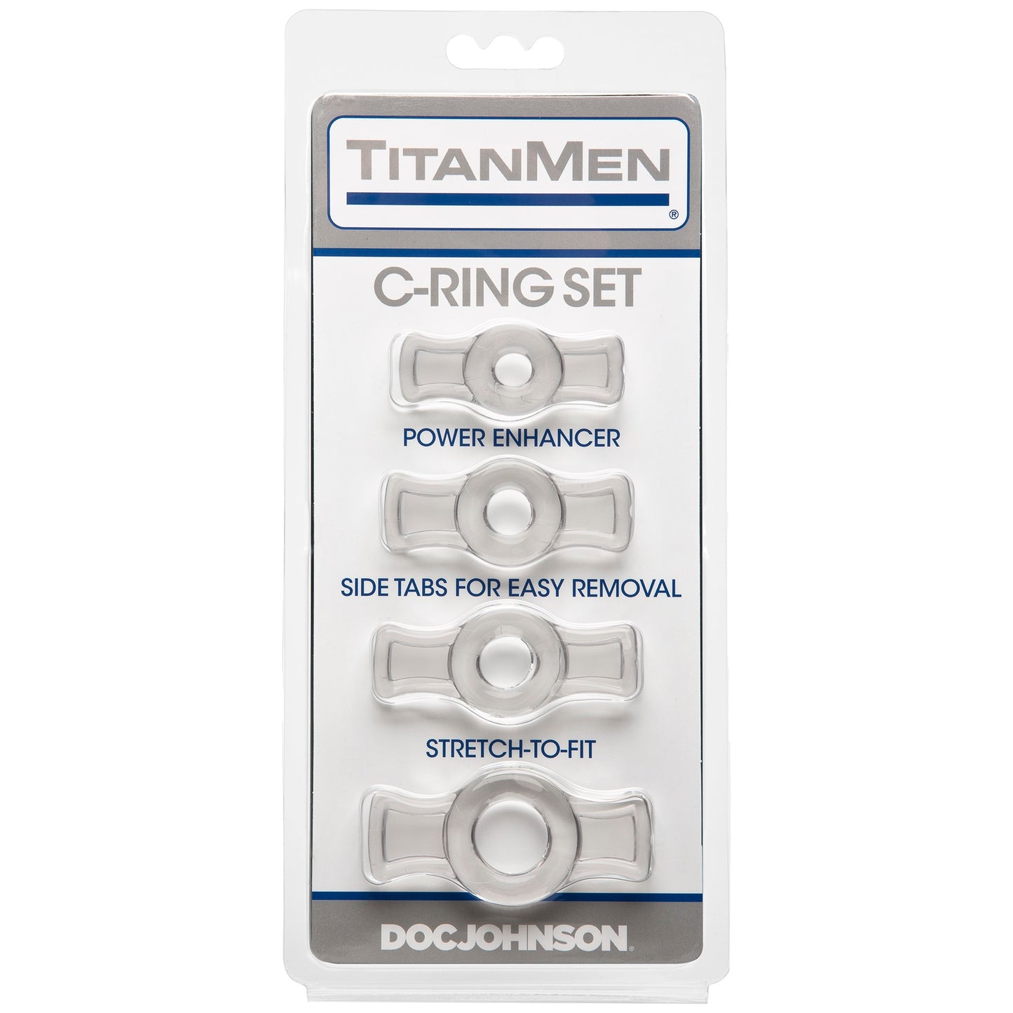 Titanmen Tools Cock Ring Set - Clear DJ3503-07