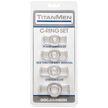 Titanmen Tools Cock Ring Set - Clear DJ3503-07