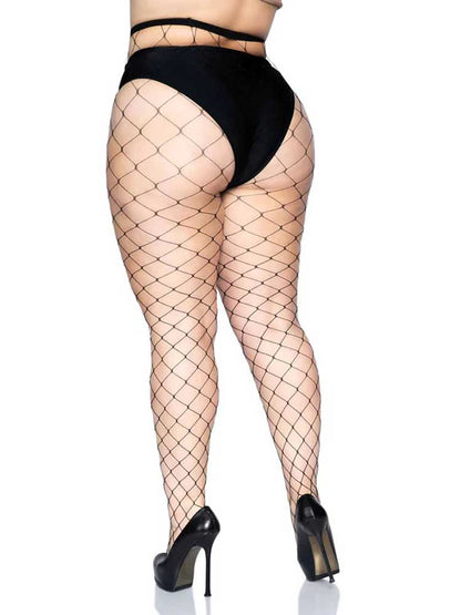 Fence Net Pantyhose - Queen - Black LA-9905QBLKQ