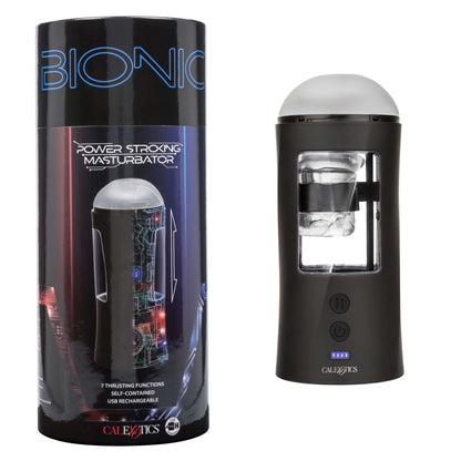 Bionic Power Stroking Masturbator - Black SE0851053