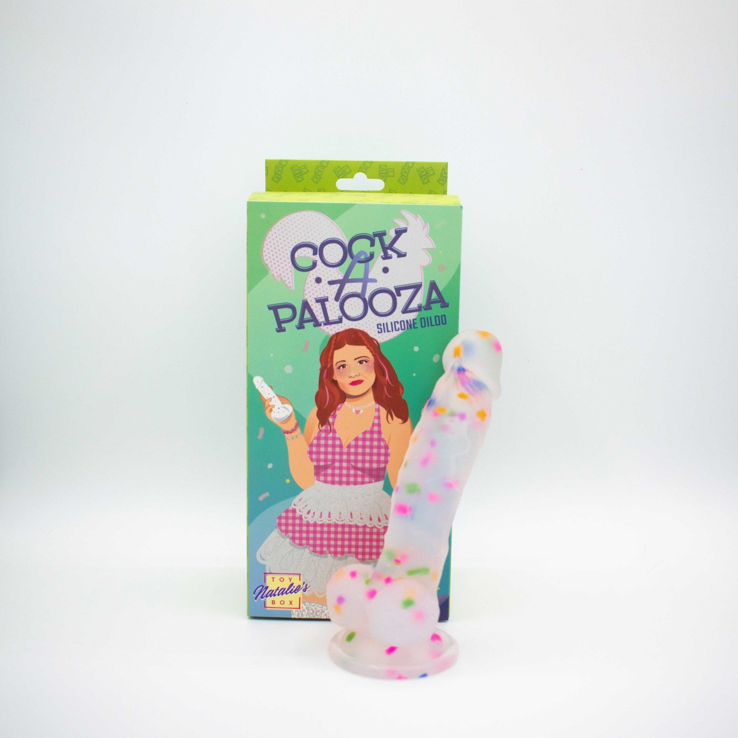 Cock-a-Palooza Confetti Silicone Suction Dildo LAK-9095