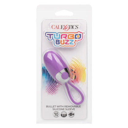 Turbo Buzz Bullet With Removable Silicone Sleeve - Purple SE0043072