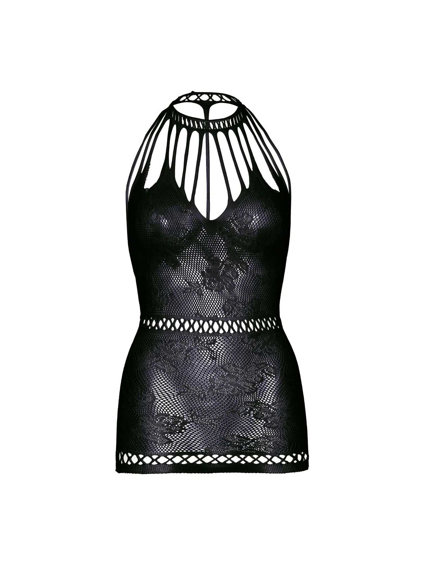 Lasting Love Lace Mini Dress - One Size - Black LA-86127BLKOS