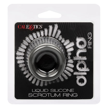 Alpha Liquid Silicone Scrotum Ring - Gray Gray SE1492602