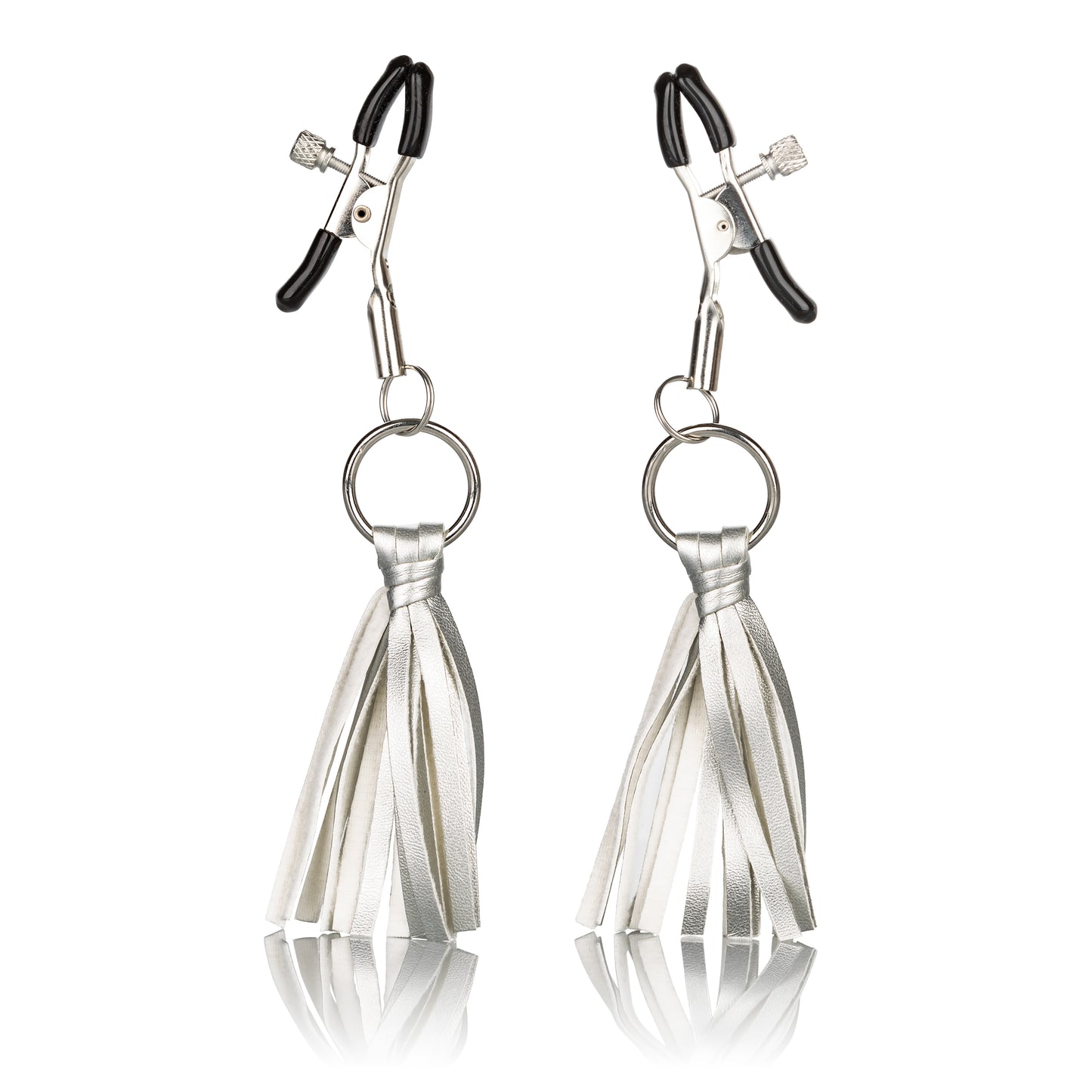 Nipple Play Playful Tassels Nipple Clamps -  Silver SE2614102