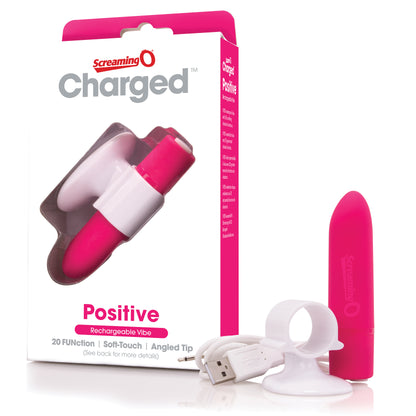 Charged Positive Rechargeable Vibe - Strawberry APV-ST-101E